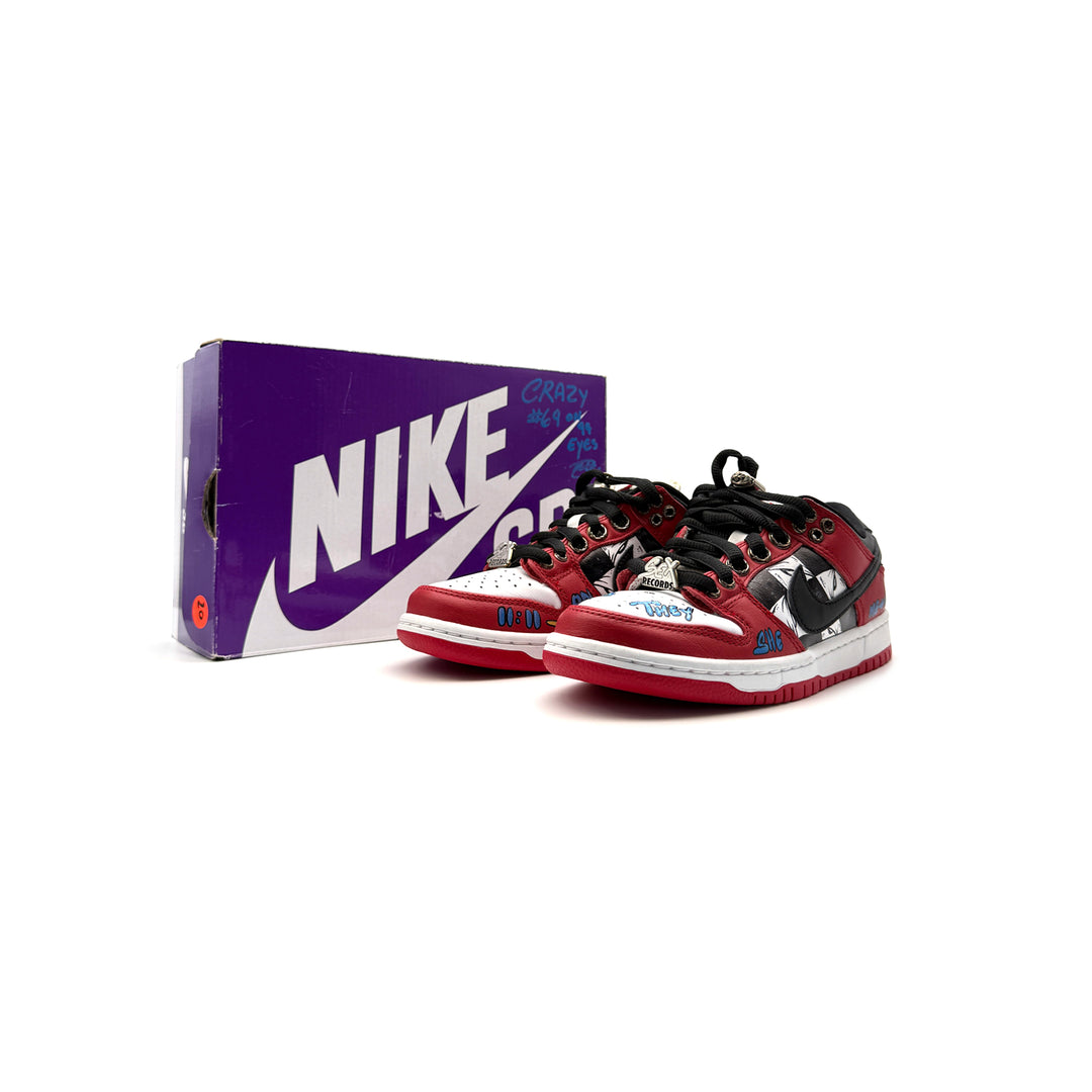 Chrome Hearts Matty Boy Nike Dunk Low Custom Graffiti Sneakers