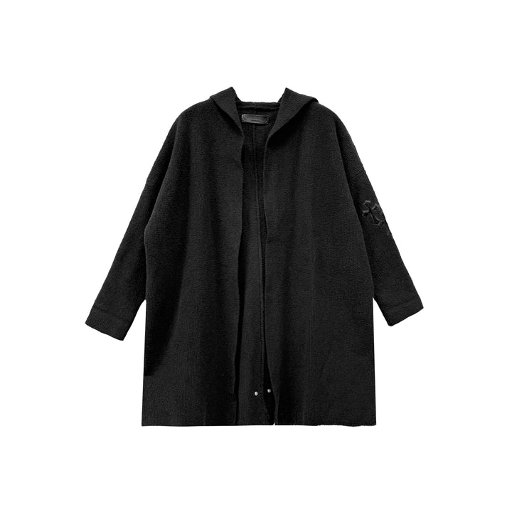 Chrome Hearts Horsehair Cross Leather Patch Cardigan