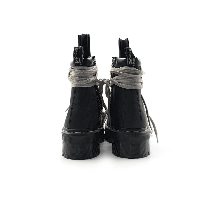 Rick Owens Dr Martens Black W Quad Sole Steel Toe Boot