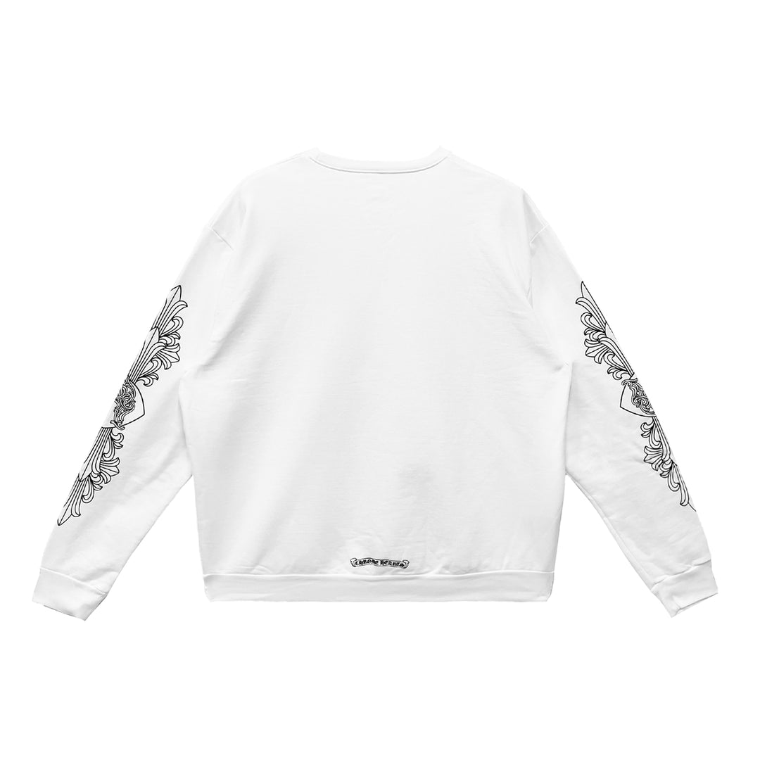 Chrome Hearts LOVE YOU Letter White Sweatershirt