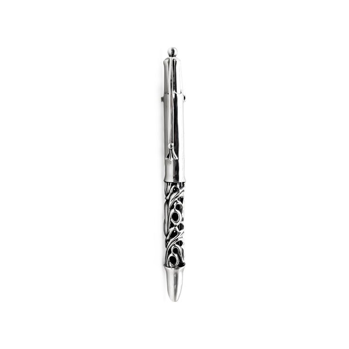 Chrome Hearts Silver Floral 4Color Ballpoint Pen