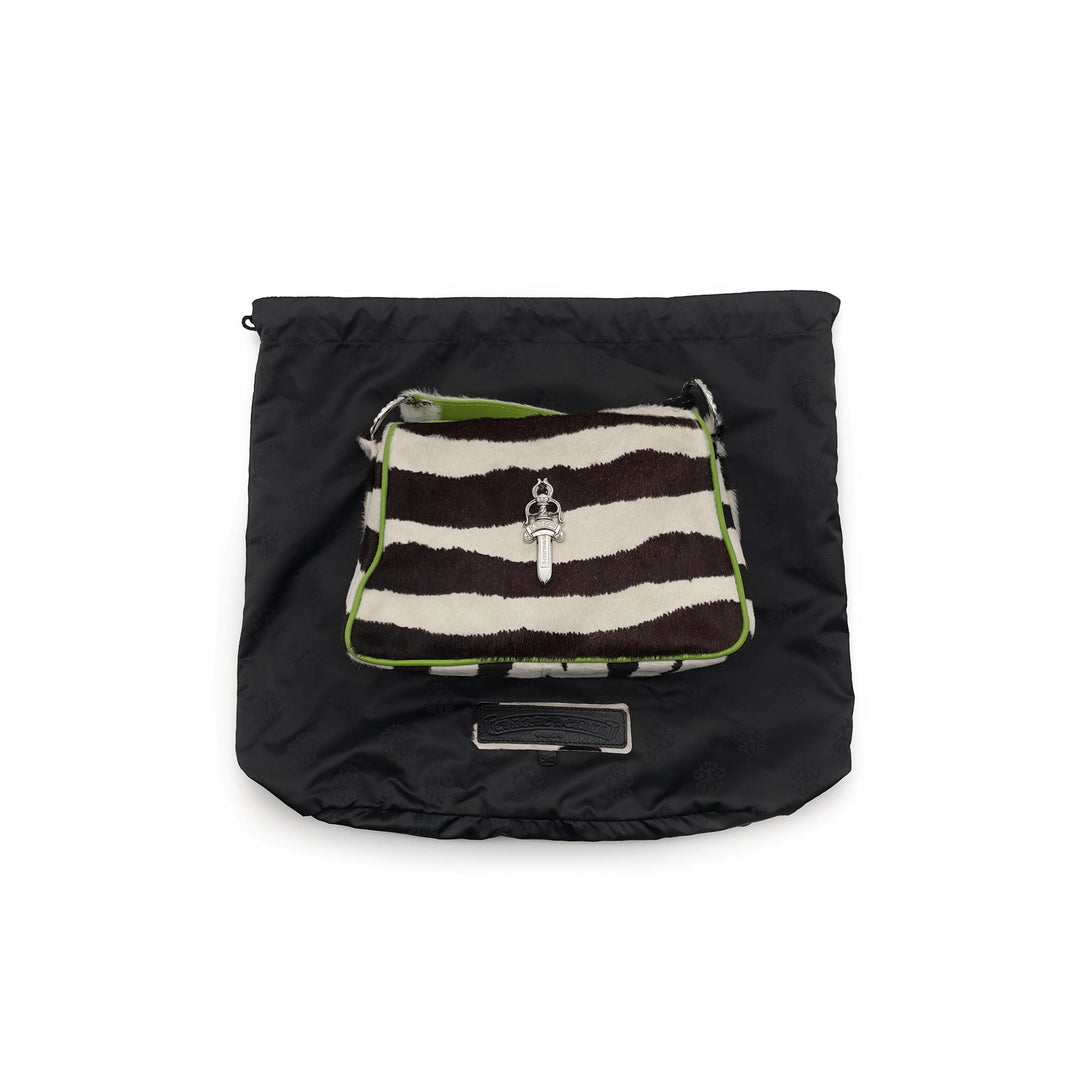 Chrome Hearts Horsehair Zebra Stripe Chicken Nugget Bag