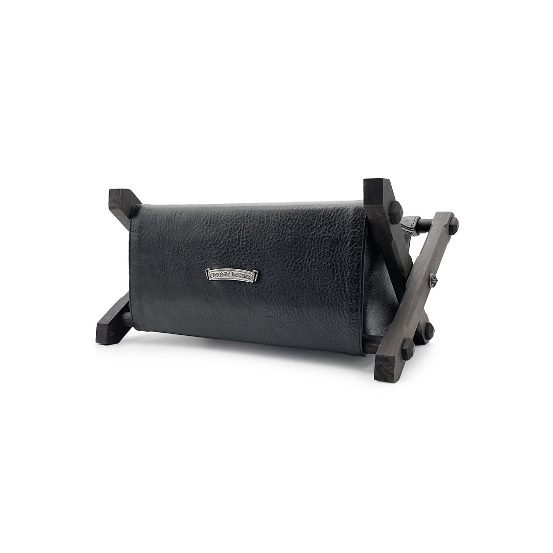 Chrome Hearts Multi-Color Cross Ebony Leather Storage Rack