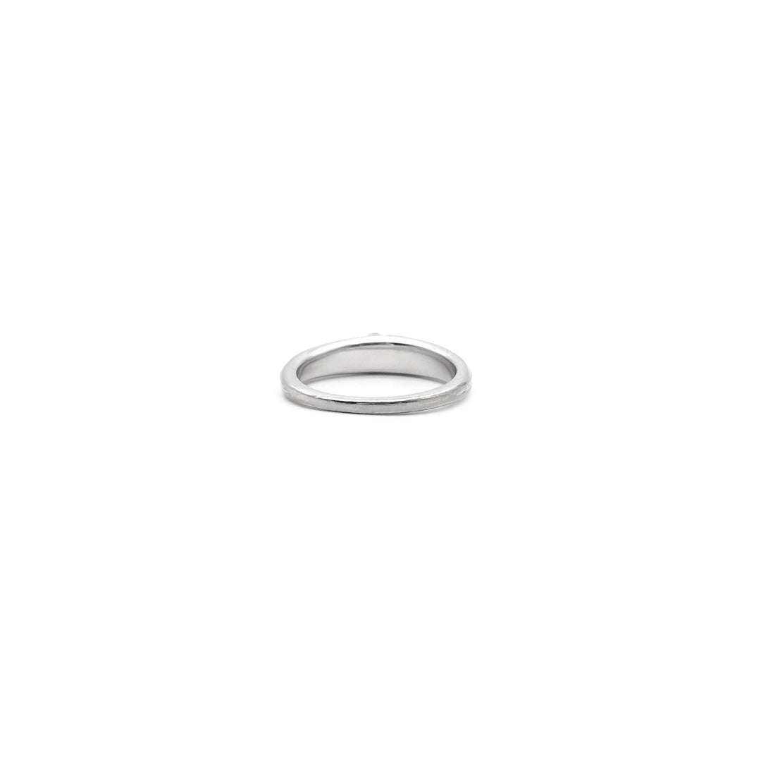 Chrome Hearts 18K White Gold Diamonds Baby Dagger Ring