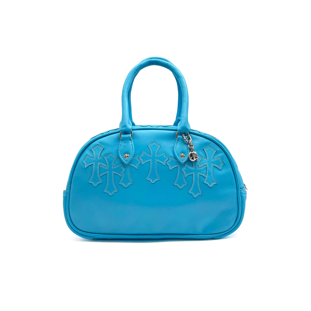 Chrome hearts bowling bag (最終価格) Chrome Hearts Navy Leather Mini Bowling Bag – Savonches