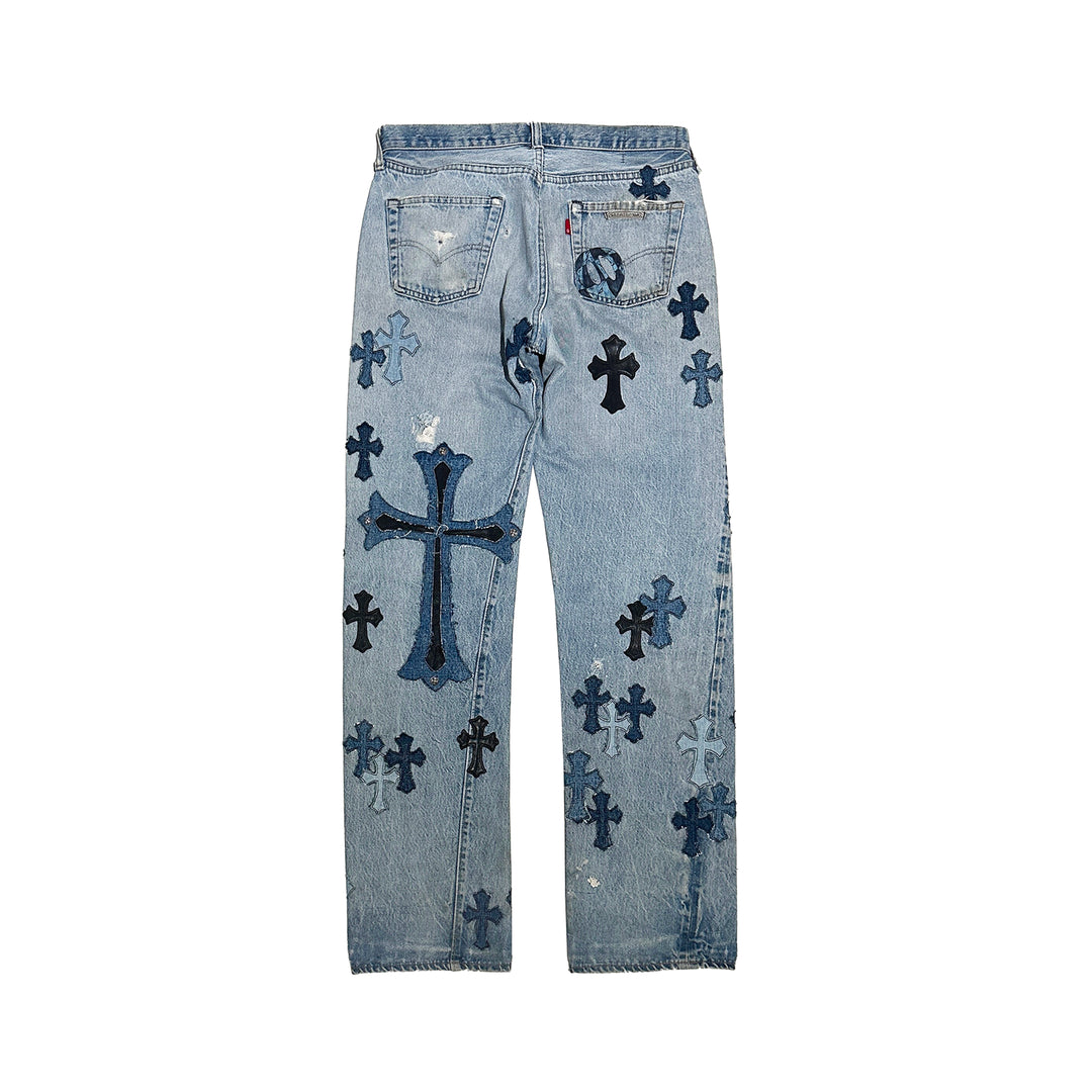 Chrome Hearts Matty Boy Sex Records Multi Cross Jeans