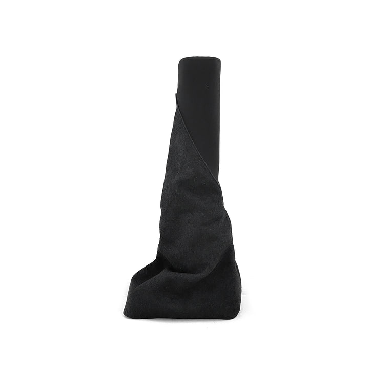 Rick Owens DRKSHDW Abstract Platform Suede Sock Boots