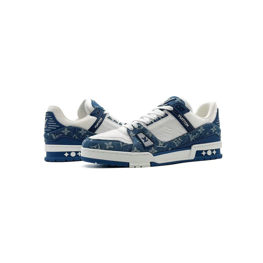 Louis Vuitton Denim Monogram Trainer Sneakers