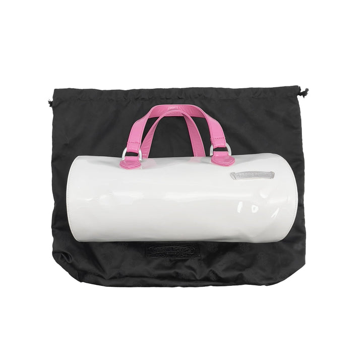 Chrome Hearts London Exclusive White&Pink Patent Leather Mini Duffle Bag