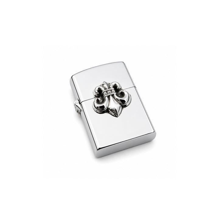 Chrome Hearts Silver Fleur De Lis Zippo Lighter