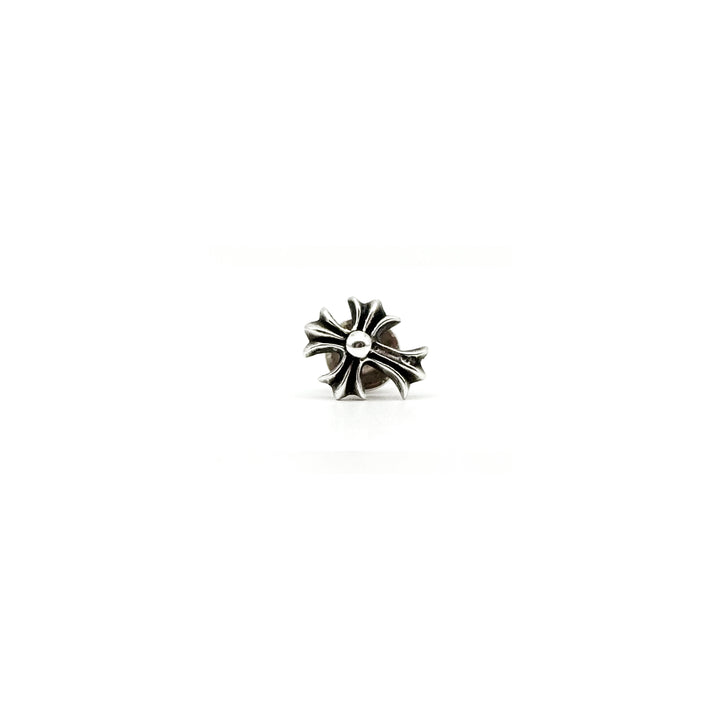Chrome Hearts Silver Cross Earring Stud