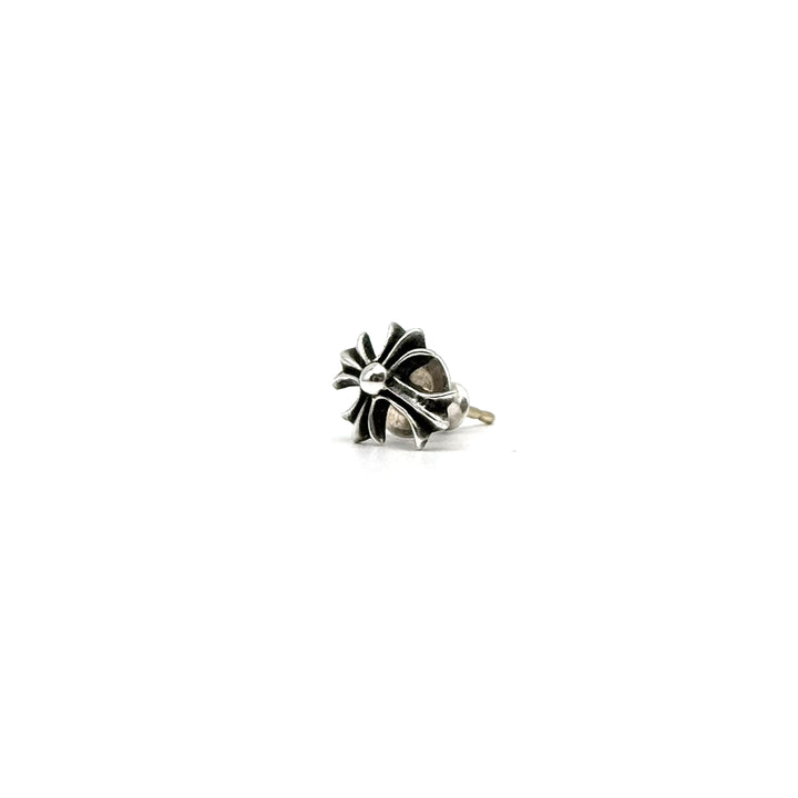 Chrome Hearts Silver Cross Earring Stud