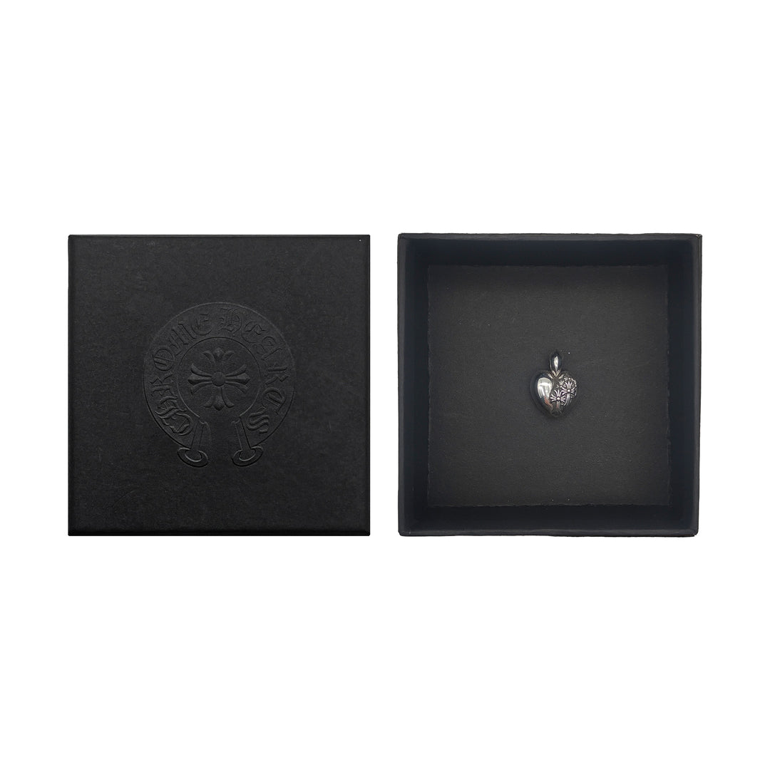 Chrome Hearts Silver R.l.P Heart Cemetery Necklace Pendant