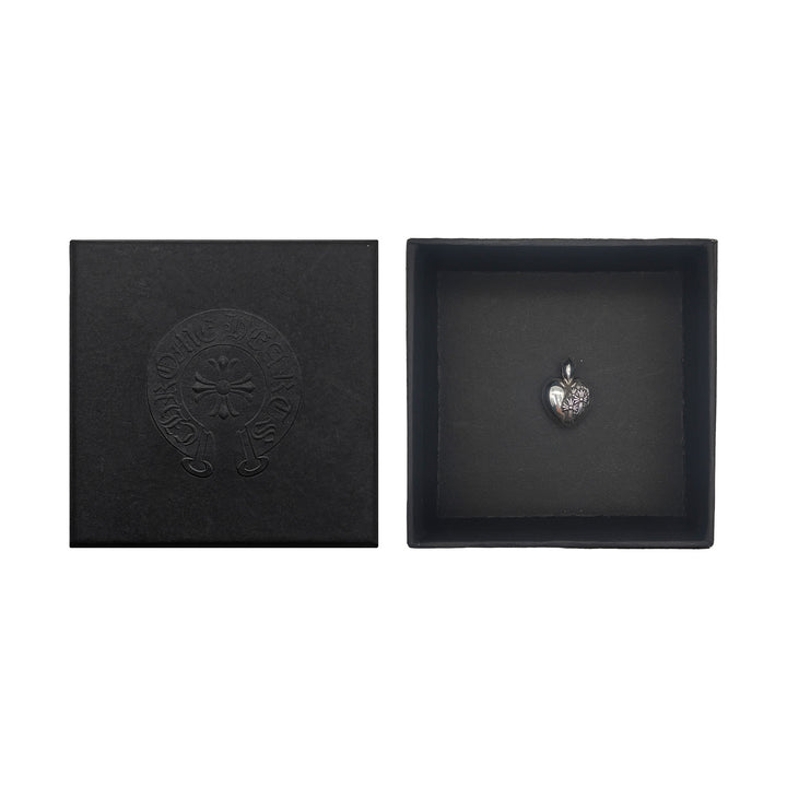 Chrome Hearts Silver R.l.P Heart Cemetery Necklace Pendant