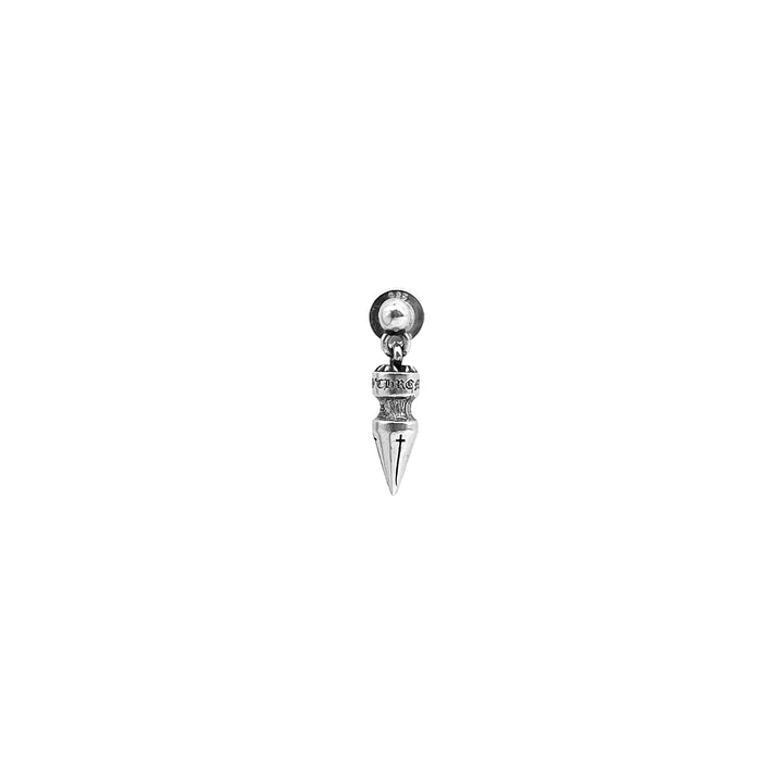 Chrome Hearts Silver Spike Drop Earring