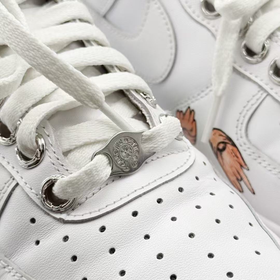 Chrome Hearts Air Force 1 Matty Boy White Sneakers