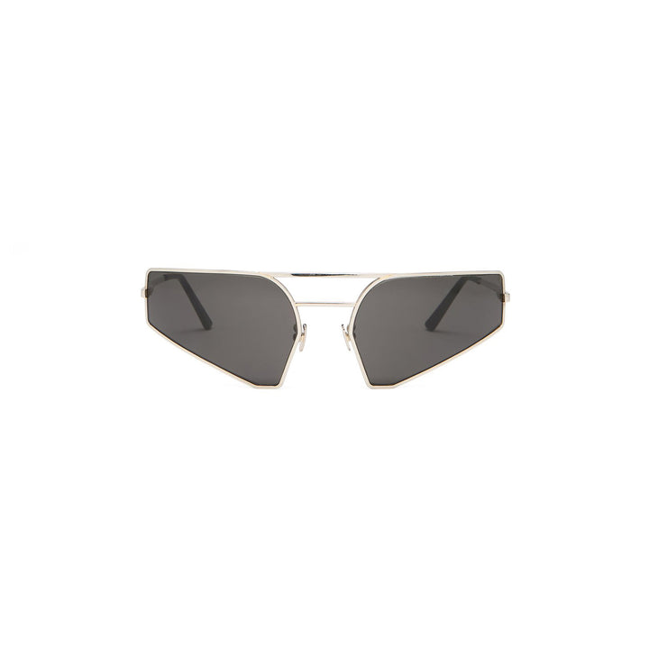 RICK OWENS Silver Sunglasses Prong