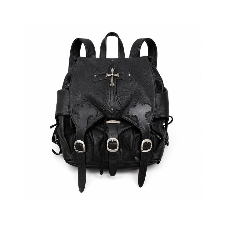 Chrome Hearts Filigree Cross Gunslinger Leather Backpack