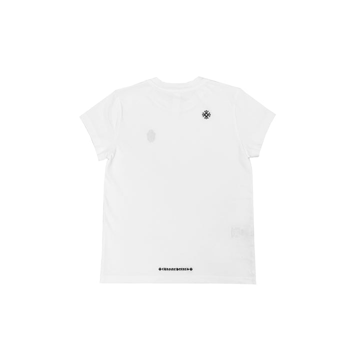 Chrome Hearts Embroidered Dagger White Short Sleeve T-Shirt Tee