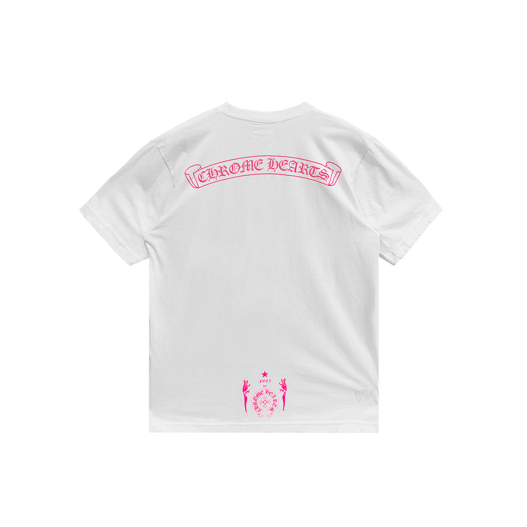 Chrome Hearts Pink Foti Harris Short Sleeve T-Shirt Tee