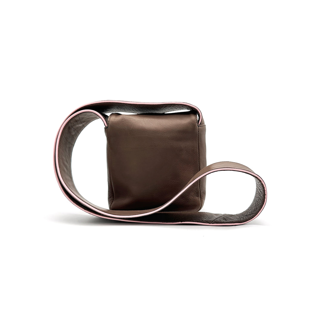 CHROME HEARTS (クロムハーツ) ブラウン＆ピンク ホットポット クロスボディバッグ