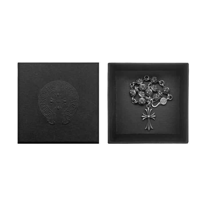 Chrome Hearts Silver Cross Ball Tiny E Bracelet