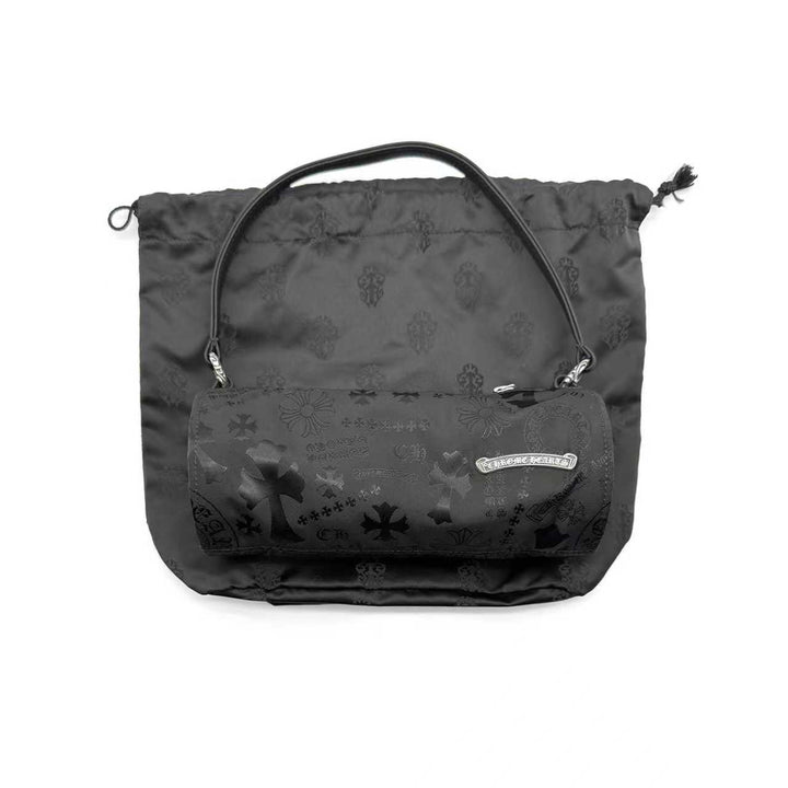 Chrome Hearts Nylon Tonal Monogram Cross Grinds Mini Handbag