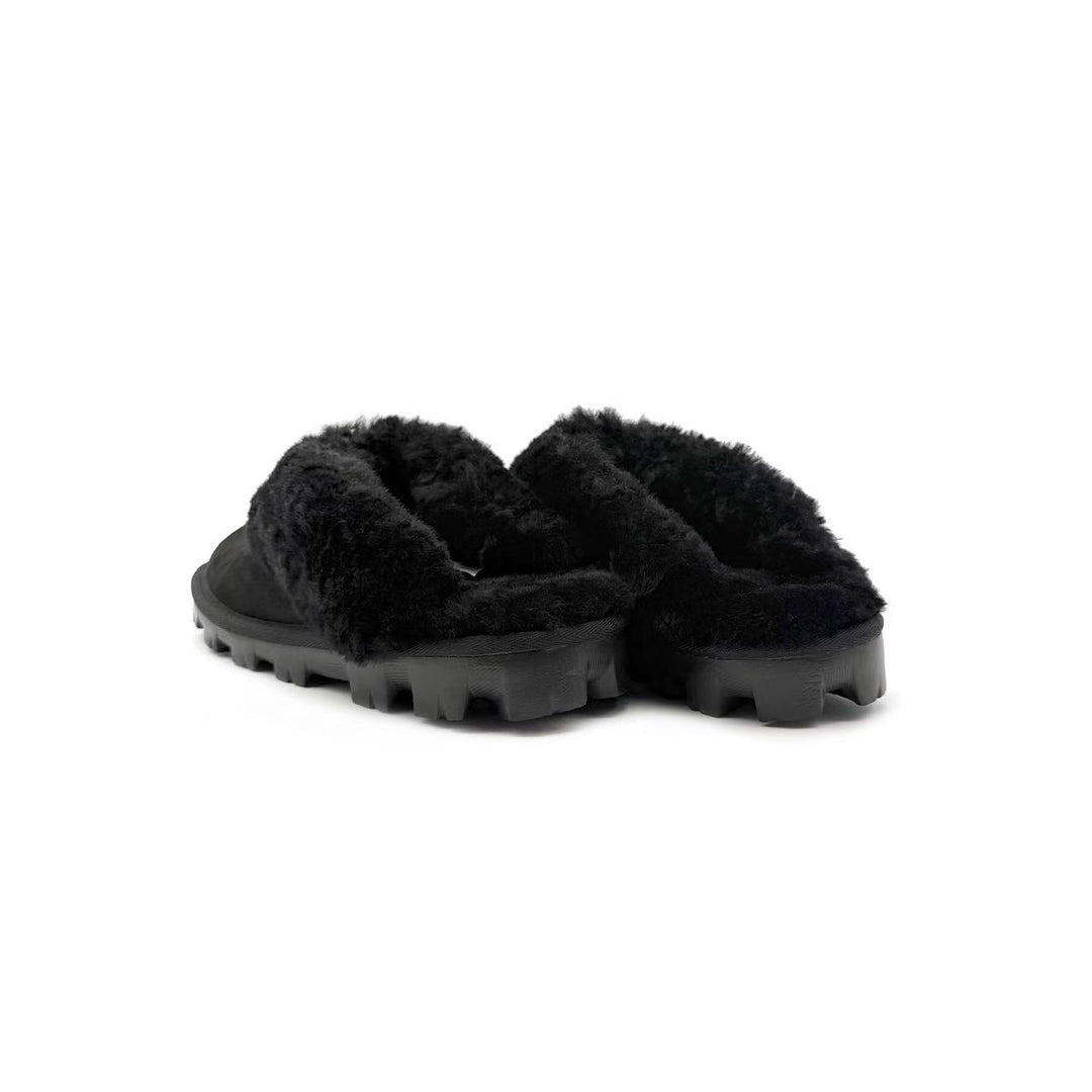 Chrome Hearts Ugg Silver Dagger Black Slip-on Slipper