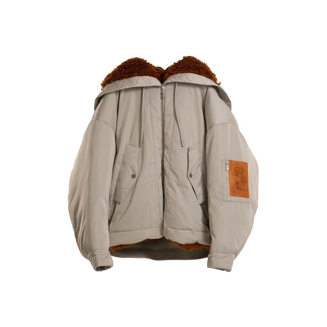 A.A.Spectrum Lamb Fleece Hooded Wool STRATOS JACKET - SHENGLI ROAD MARKET