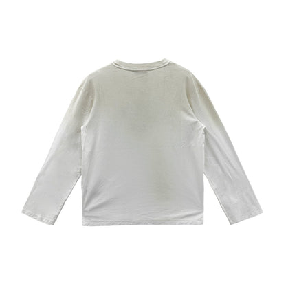 Acne Studios 1996 Washed White Long Sleeve T - Shirt - SHENGLI ROAD MARKET
