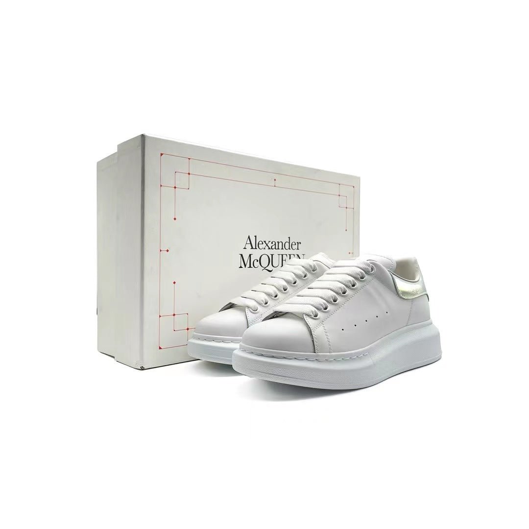 Alexander McQueen White Multi Oversized Sole Sneakers - SHENGLI ROAD MARKET