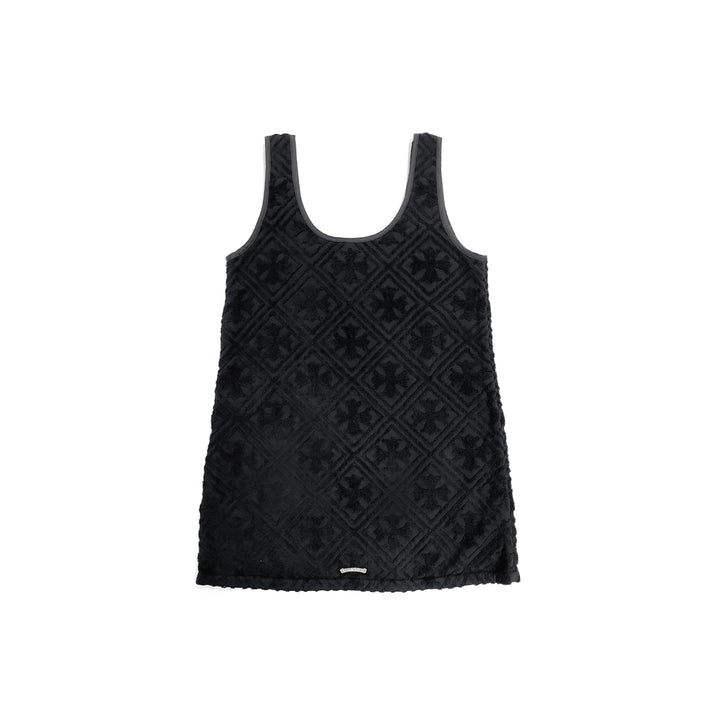 Chrome Hearts Terry Cloth Plus Monogram Black Tank Top