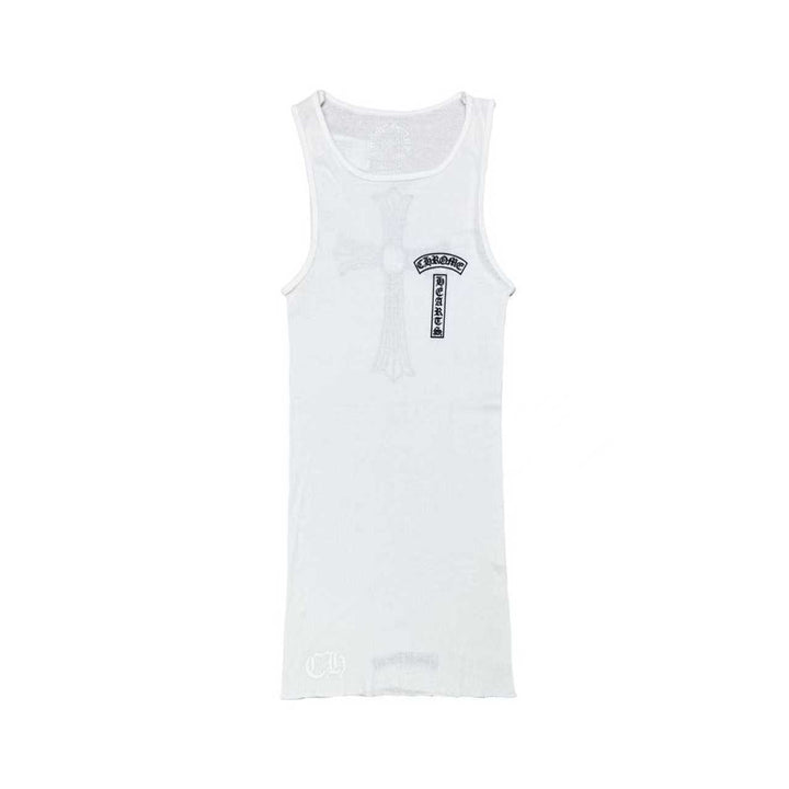 Chrome Hearts Cross T-Bar White Tank Top
