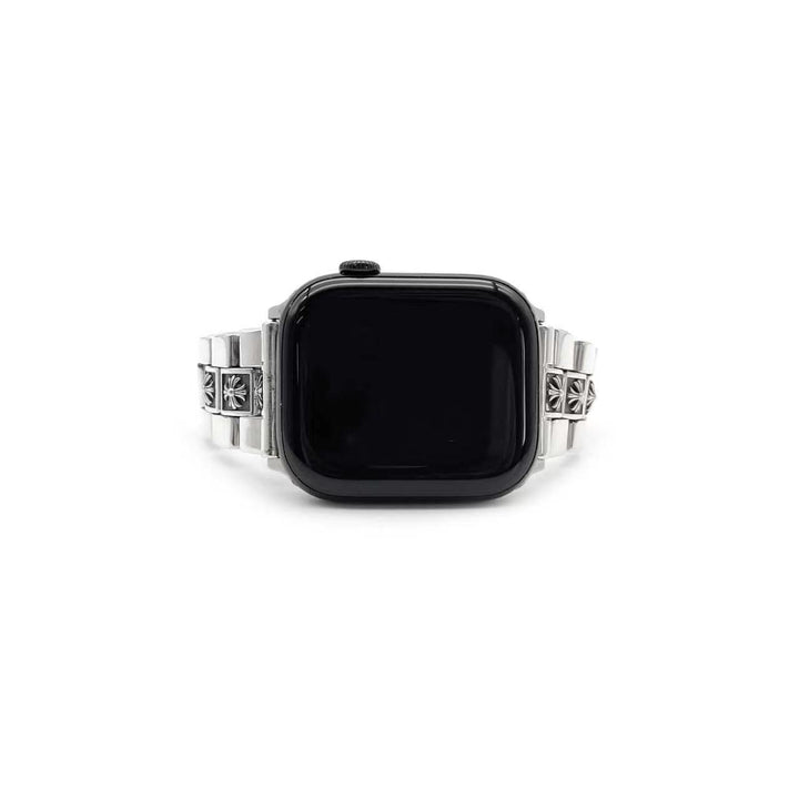 Chrome Hearts Silver Tiny Plus Cross iWatch Strap