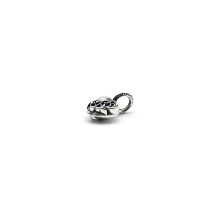 Chrome Hearts 925 Silver Vine Heart Charm Pendant