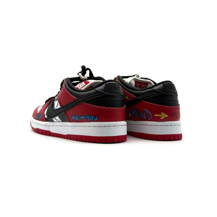 Chrome Hearts Matty Boy Nike Dunk Low Custom Graffiti Sneakers