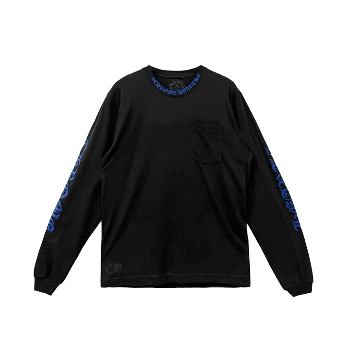 Chrome Hearts Neck Logo Black Long Sleeve T-shirt Tee