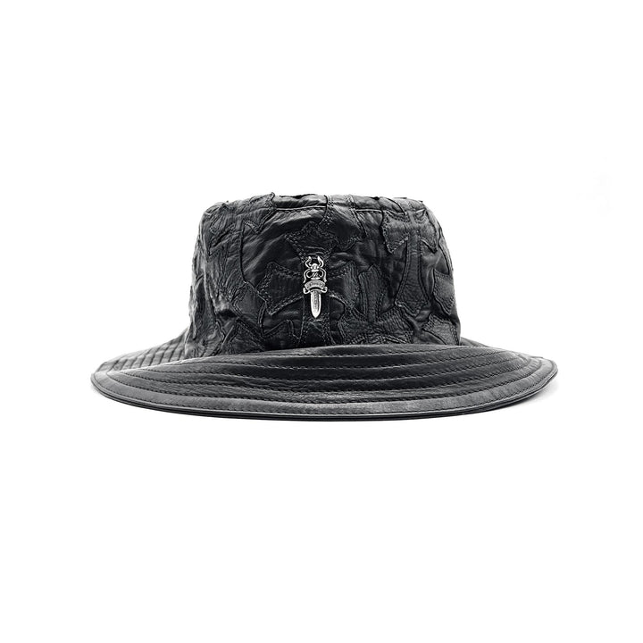 Chrome Hearts Leather Cross Patch Bucket Hat