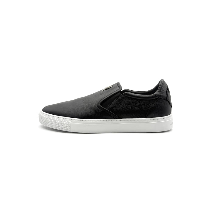 Chrome Hearts Silver Dagger Leather Slip-On Sneaker