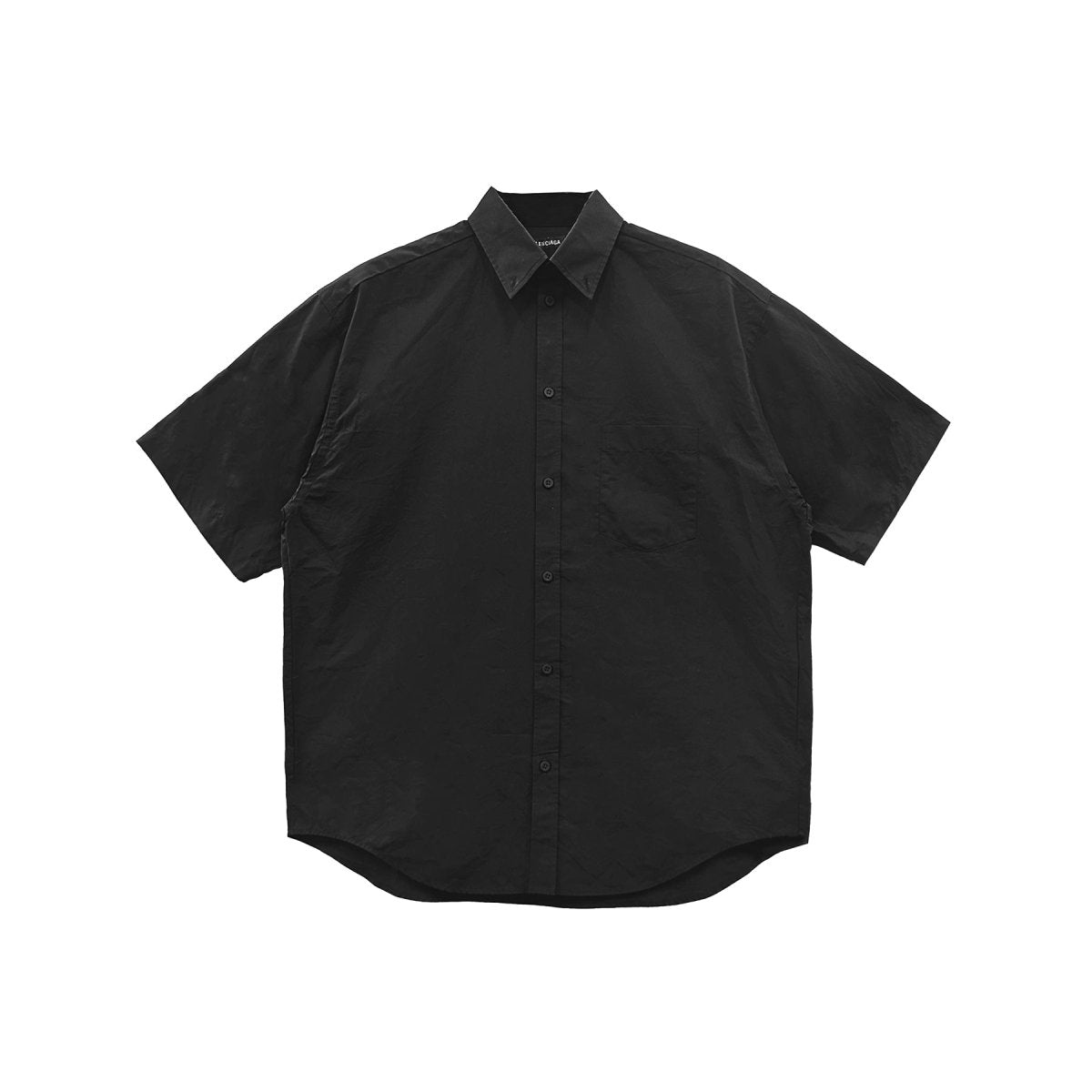 Balenciaga Black SURFER Cracked Vintage Cotton Short Sleeve T-shirt - SHENGLI ROAD MARKET