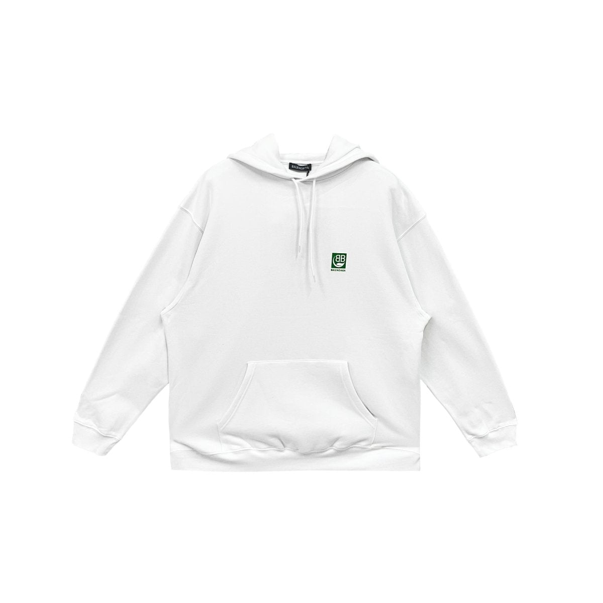 Balenciaga Green BB Print White Hoodie - SRM – SHENGLI ROAD MARKET