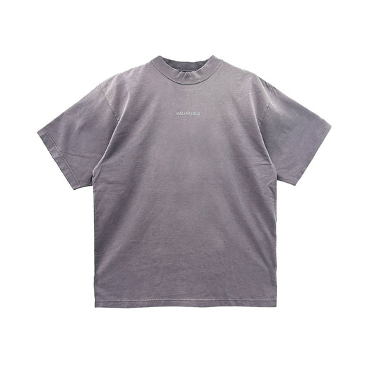 Balenciaga Logo Print Cotton Short Sleeve Tee - SHENGLI ROAD MARKET