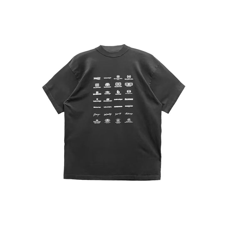 Balenciaga Multi - Element Logo Printed Short Sleeves Tee - SHENGLI ROAD MARKET