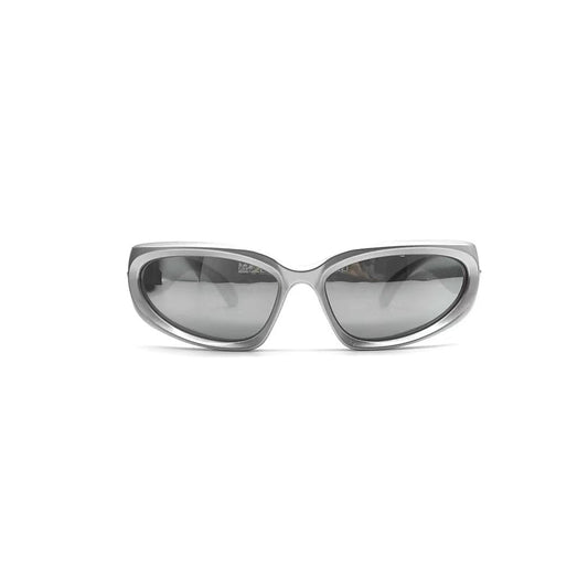 Balenciaga Silver Eyewear Swift Oval Frame Sunglasses - SHENGLI ROAD MARKET