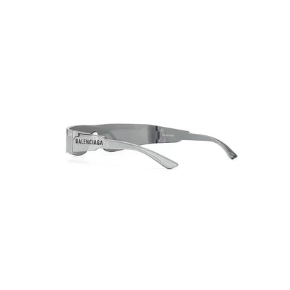 Balenciaga Silver Mono Rectangle Sunglasses - SHENGLI ROAD MARKET