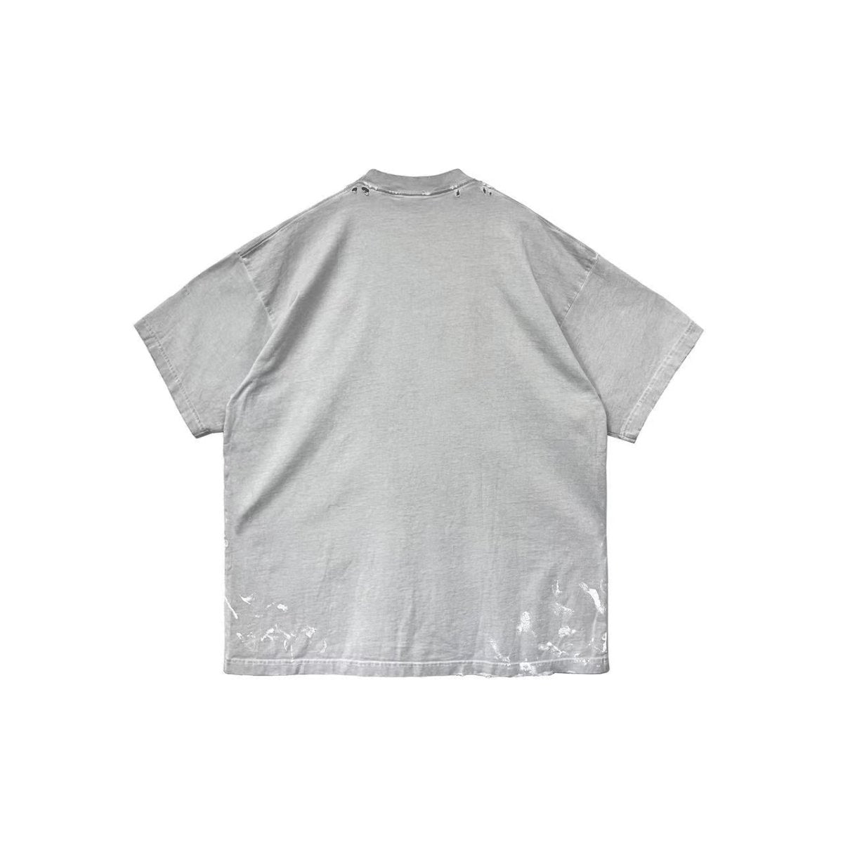 Balenciaga Splatter Paint Logo Short Sleeve Tee - SHENGLI ROAD MARKET