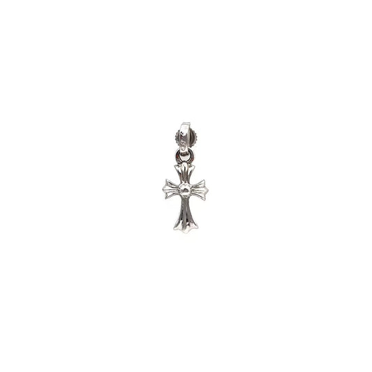 Chrome Hearts 18K White Gold Babyfat Earring Drop