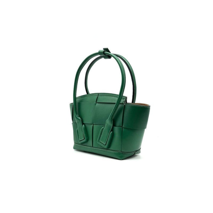 Bottega Veneta Arco Green Leather Handbag - SHENGLI ROAD MARKET