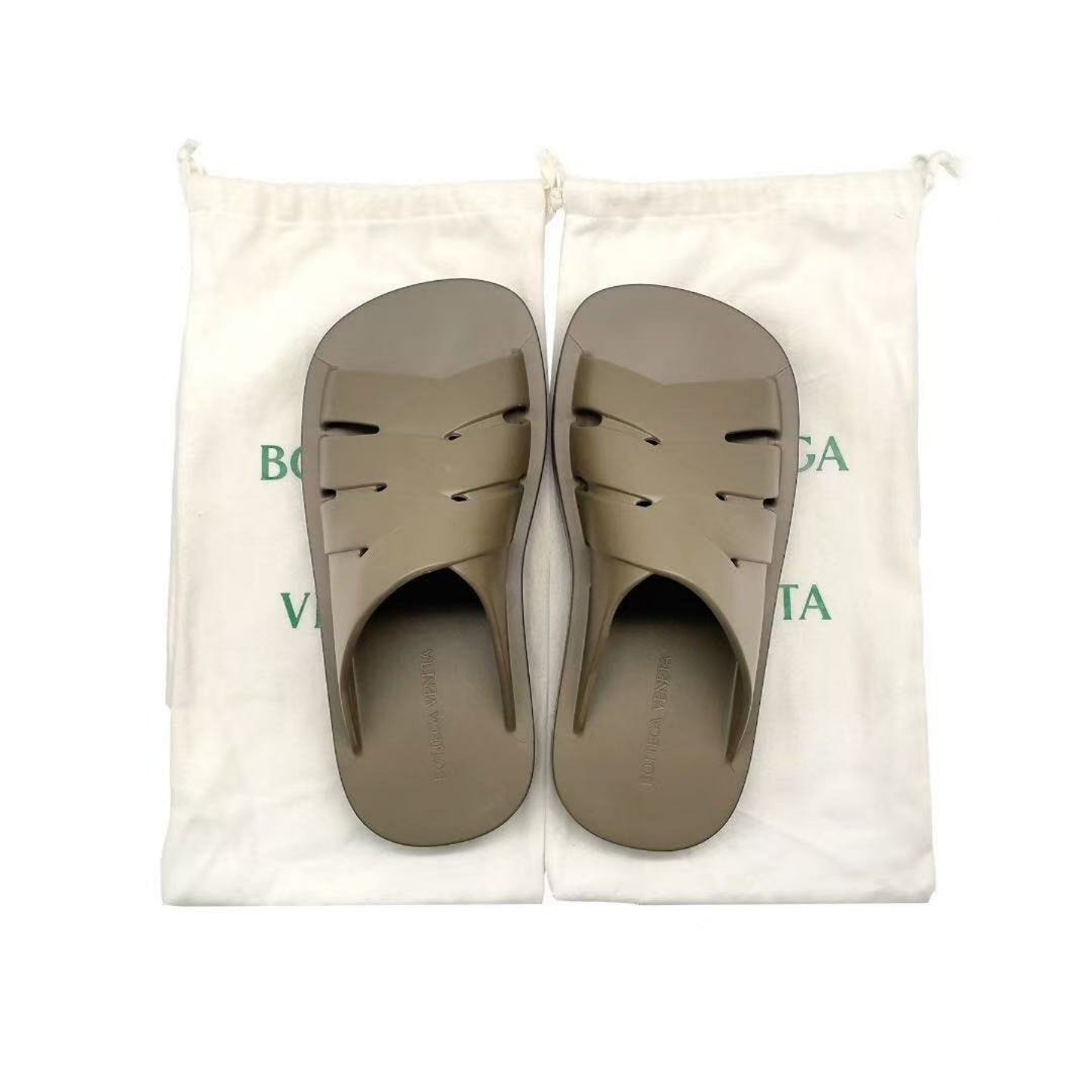 Bottega Veneta BV Neutrals Sandals - SHENGLI ROAD MARKET