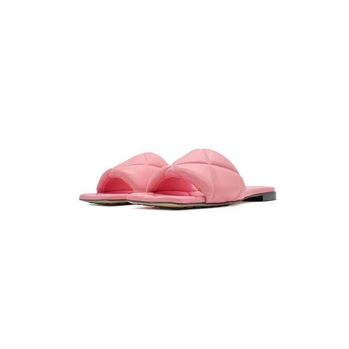 Bottega Veneta BV Pink Lido Flat Sandal - SHENGLI ROAD MARKET